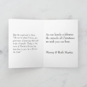 Cartes Pour Fêtes Annuelles Ange musical de Noël (Intérieur)