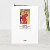 CARTES POUR FÊTES ANNUELLES ANGE MUSICAL EN ROUGE ET OR (Dos)