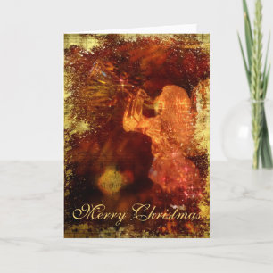 Cartes Pour Fêtes Annuelles Ange texturisé de Noël