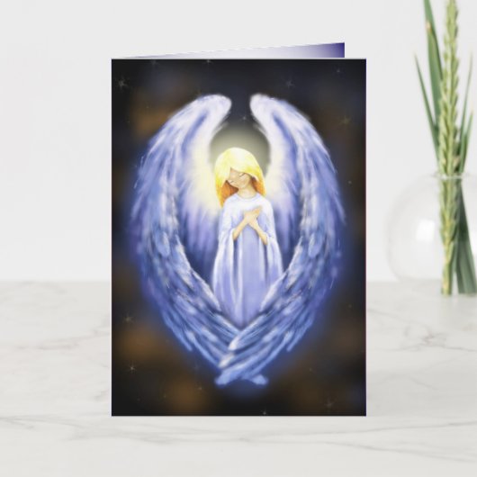 Cartes Pour Fêtes Annuelles Angel (Devant)