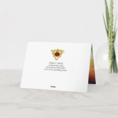 CARTES POUR FÊTES ANNUELLES ANGEL À DOUBLE LUMIÈRE (Dos)