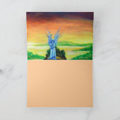 CARTES POUR FÊTES ANNUELLES ANGEL À DOUBLE LUMIÈRE (Intérieur)