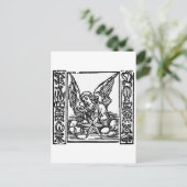 CARTES POUR FÊTES ANNUELLES ANGEL DE NOËL (Debout devant)