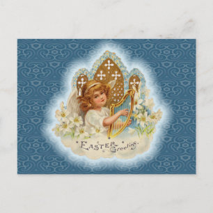 Cartes Pour Fêtes Annuelles Angel des voeux de Pâques vintage