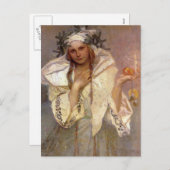 Cartes Pour Fêtes Annuelles Angel Noel en Amérique (Devant / Derrière)