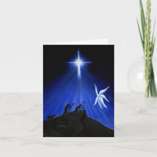 Cartes Pour Fêtes Annuelles Angel & Shepherds Christmas Card