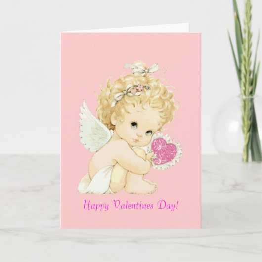 Cartes Pour Fêtes Annuelles Angel Valentine (Devant)