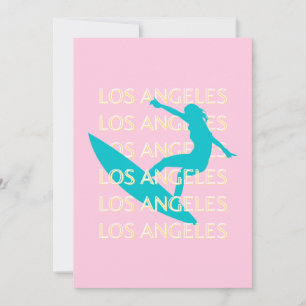 Cartes Pour Fêtes Annuelles Angeles Travel Art, Californie, Travel Art, Preppy
