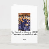 Cartes Pour Fêtes Annuelles Angels Around Virgin & Child (Dos)