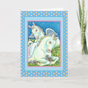 Cartes Pour Fêtes Annuelles ANGELS DE PÂQUES, BLANCS, BUNNIES ET OEUFS Mignons