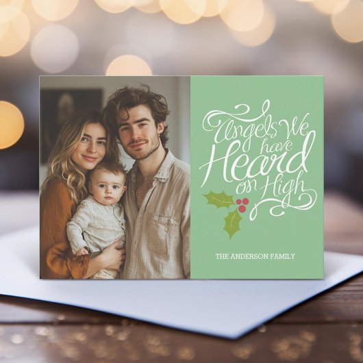 Cartes Pour Fêtes Annuelles Angels que nous avons entendu - Whimsical Christma