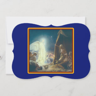 Cartes Pour Fêtes Annuelles Angels Visite Bergers Fancy Cut Christmas