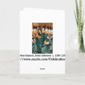 Cartes Pour Fêtes Annuelles Anges autour de Vierge et Christ Enfant (Dos)