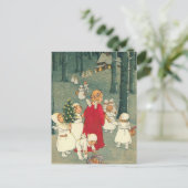 Cartes Pour Fêtes Annuelles Anges de la forêt de Noël (Debout devant)