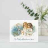 Cartes Pour Fêtes Annuelles Anges de Noël de chant (Debout devant)