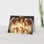 Cartes Pour Fêtes Annuelles Anges de Noël d'enfants africains (Devant)