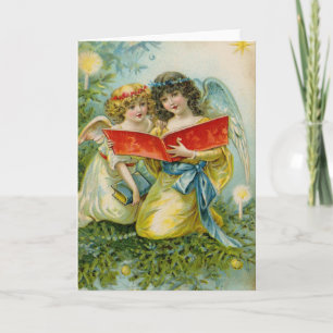 Cartes Pour Fêtes Annuelles Anges de Noël Vintage