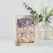 Cartes Pour Fêtes Annuelles Anges de Noël Vintage (Debout devant)