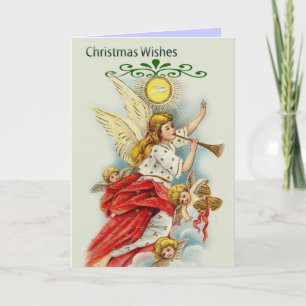Cartes Pour Fêtes Annuelles Anges de vœux de Noël