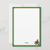 Cartes Pour Fêtes Annuelles Anges dorés Photo de Noël (Dos)