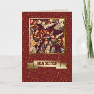 Cartes Pour Fêtes Annuelles Anges musiciens. Noël des beaux-arts