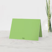 Cartes Pour Fêtes Annuelles Anges sur Vert (Dos)