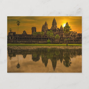 Cartes Pour Fêtes Annuelles Angkor Wat Cambodge Khmer Temple