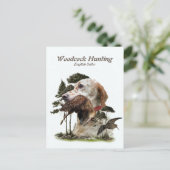 Cartes Pour Fêtes Annuelles Anglais Setter, chasse à la bécasse (Debout devant)
