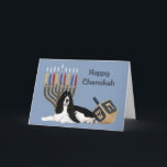 Cartes Pour Fêtes Annuelles Anglais Springer espagnol Chanukah Card Menorah Dr<br><div class="desc">Se souvenir de sa famille et de ses amis pendant la saison de Chanukah est un merveilleux moyen de rester en contact avec les gens qui vous aiment et qui vous tiennent à coeur. J'ai créé ces cartes de chien Chanukah avec amour et attention et je suis sûr que quiconque...</div>