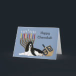Cartes Pour Fêtes Annuelles Anglais Springer espagnol Chanukah Card Menorah Dr<br><div class="desc">Se souvenir de sa famille et de ses amis pendant la saison de Chanukah est un merveilleux moyen de rester en contact avec les gens qui vous aiment et qui vous tiennent à coeur. J'ai créé ces cartes de chien Chanukah avec amour et attention et je suis sûr que quiconque...</div>