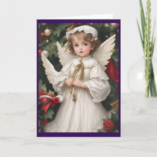 Cartes Pour Fêtes Annuelles Angle de Noël victorien vintage