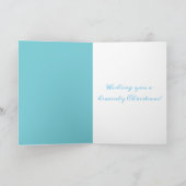 Cartes Pour Fêtes Annuelles Angle turquoise (Intérieur)