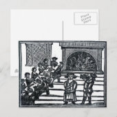 Cartes Pour Fêtes Annuelles Animation de Noël (Devant / Derrière)