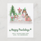 Cartes Pour Fêtes Annuelles Animaux adorables Chien Chat Chien Chien Chien Cha (Devant)