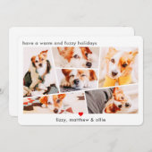 Cartes Pour Fêtes Annuelles Animaux de compagnie Moderne Simple Collage person (Devant / Derrière)