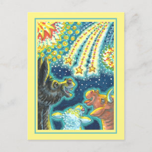 Cartes Pour Fêtes Annuelles ANIMAUX DE LA FERME DE BARNYARD LE 4 JUILLET Drôle