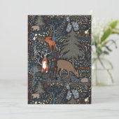 Cartes Pour Fêtes Annuelles Animaux de la forêt des fêtes (Debout devant)