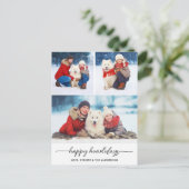Cartes Pour Fêtes Annuelles Animaux de Noël Joyeux Howlidays Chien Photo Colla (Debout devant)