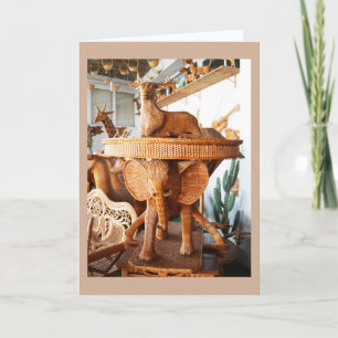 Cartes Pour Fêtes Annuelles Animaux en osier