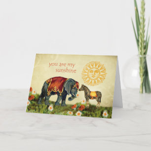 Cartes Pour Fêtes Annuelles Animaux vintages Valentin en amour