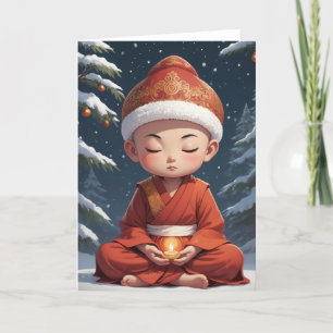 Cartes Pour Fêtes Annuelles Anime de Noël bouddhiste mignon