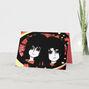 Cartes Pour Fêtes Annuelles Anime Twins