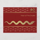 Cartes Pour Fêtes Annuelles Année chinoise du serpent (Devant)