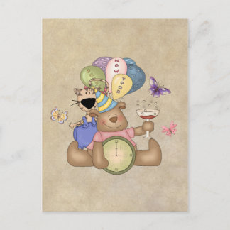 Cartes Pour Fêtes Annuelles Année de Celbrates de nounours nouvelle