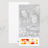 Cartes Pour Fêtes Annuelles année des moutons 2015 (bokeh) (Devant / Derrière)