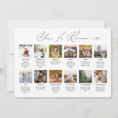 Cartes Pour Fêtes Annuelles Année d'examen Typographie de script Photo Noël (Dos)