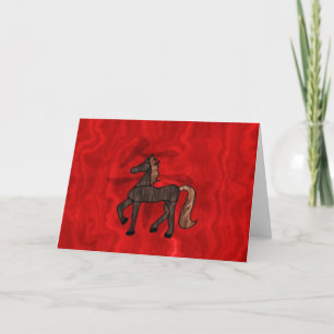 Cartes Pour Fêtes Annuelles Année du cheval