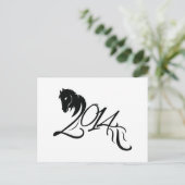 Cartes Pour Fêtes Annuelles Année du cheval 2014 (Debout devant)
