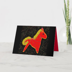 Cartes Pour Fêtes Annuelles Année du Cheval de Feu Nouvel An lunaire chinois