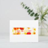 Cartes Pour Fêtes Annuelles année du coq 2017 (bokeh) (Debout devant)